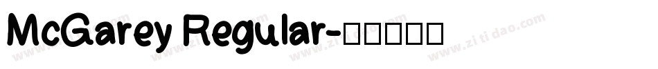 McGarey Regular字体转换